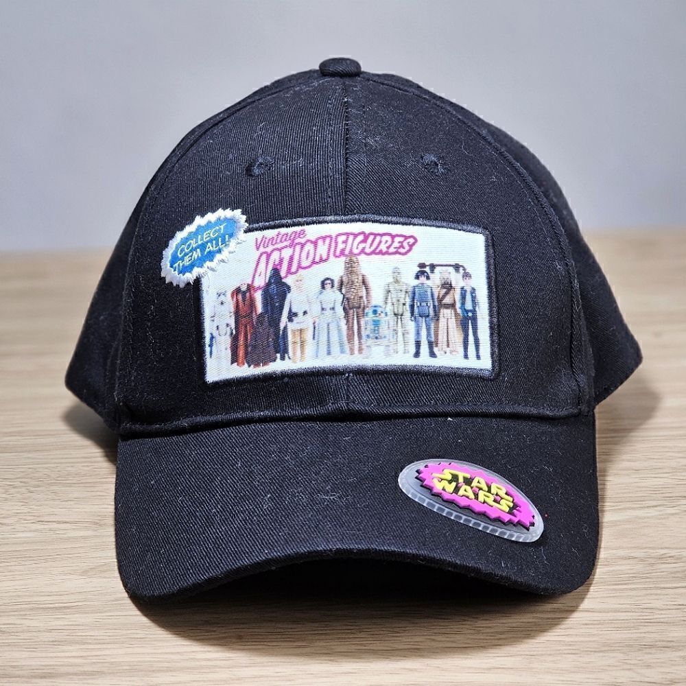 Star Wars Vintage Action Figures Dad Hat Cap Black Patches 3D Vinil Adjustable